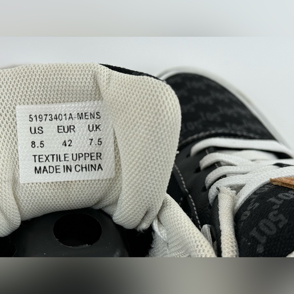 Levi's 501Canvas Sneakers, Black Casual Low, Men's Size US 8.5 - Picture 9 of 13